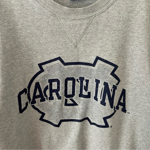 Vintage Champion Gray Crewneck Sweatshirt with Carolina UNC Tarheels - Picture 4 of 6